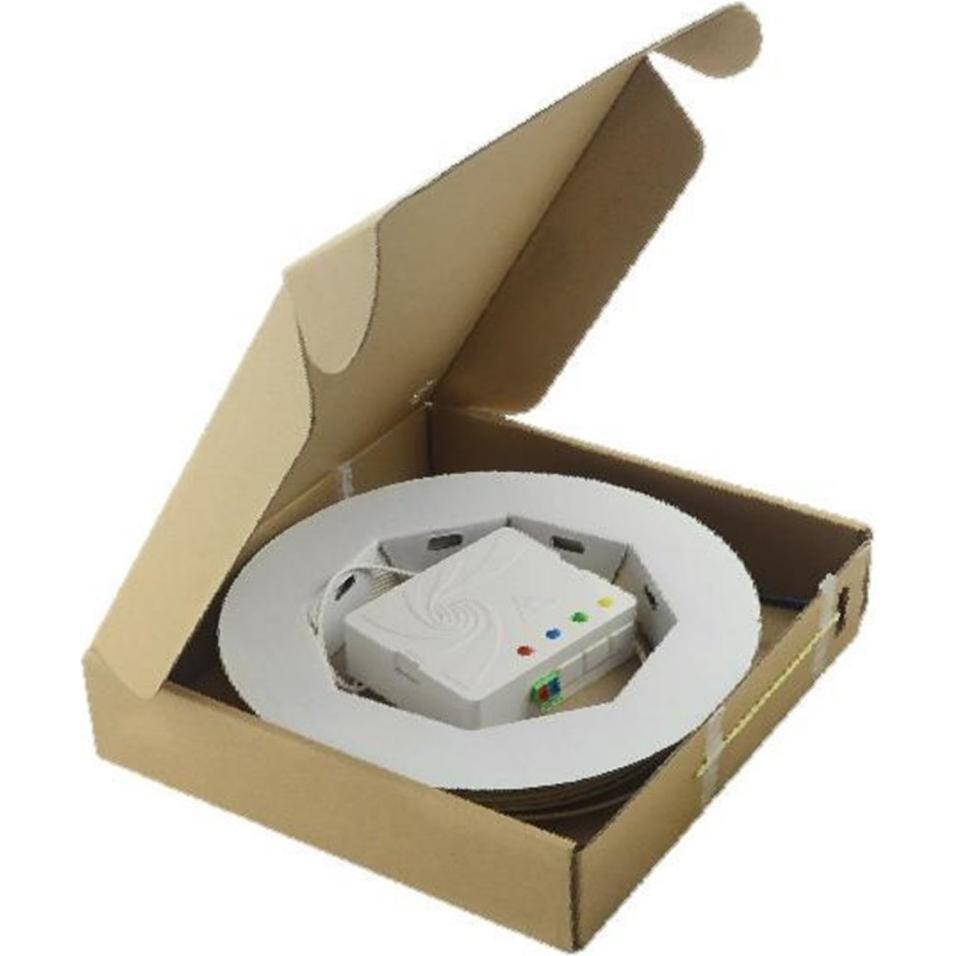 Wirewin FTTH OTO Box 2x LC/APC Kupplungen, Breakoutkabel 30 m, Server Zubehör, Weiss