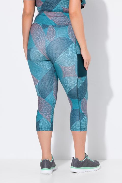 Immagine prodotto Ulla Popken Leggings sportivi ad asciugatura rapida con lunghezza a 3/4, tasca e materiale riciclato (50, 52)