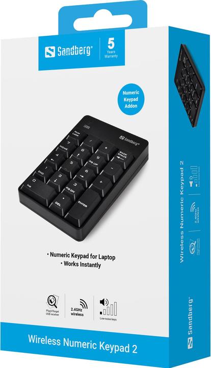 Actual product image Sandberg Numeric Keypad 2 (Numeric keypad, Wireless)