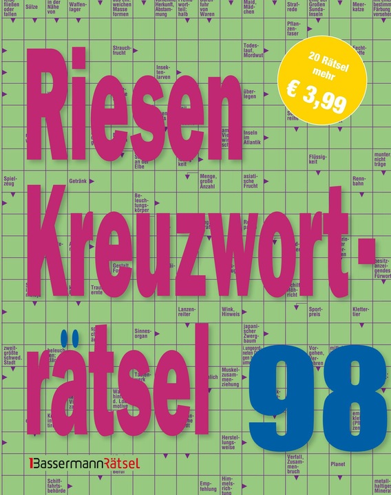 Actual product image Giant crossword puzzle 98 (5 copies at €3.99 each) (German)