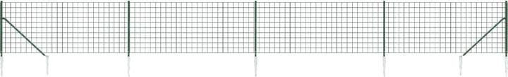 Immagine prodotto vidaXL Maschendrahtzaun mit Bodenhülsen Anthrazit 2,2x10 m