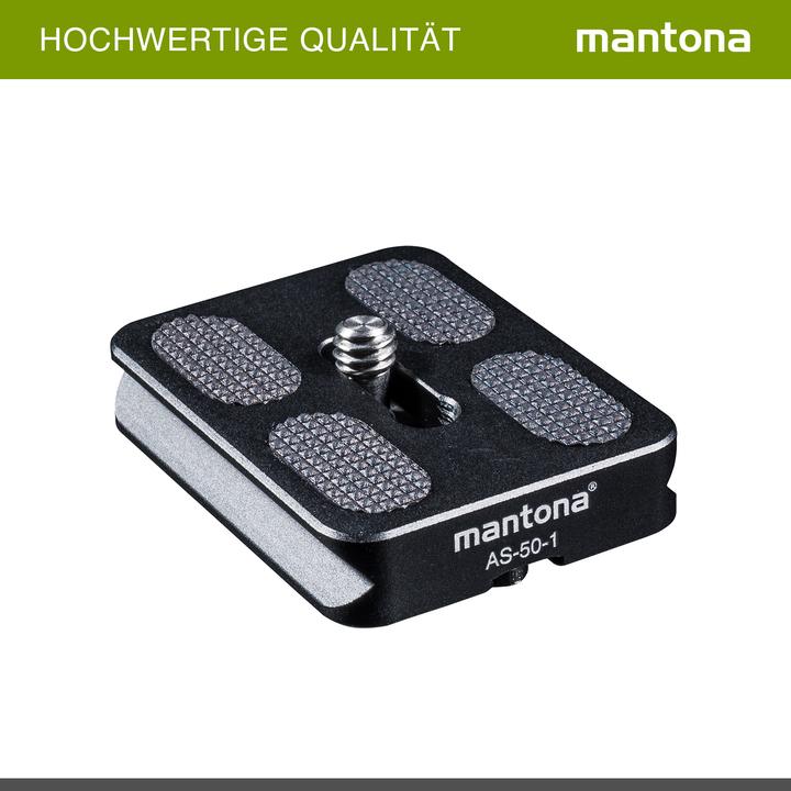 Actual product image mantona AS-50-1 (Tripod quick-release plate)