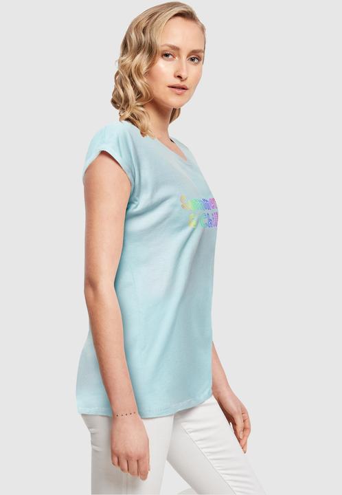 Produktbild Merchcode Ladies Summer And Chill Rainbow Extended Shoulder Tee - 113651 (M)
