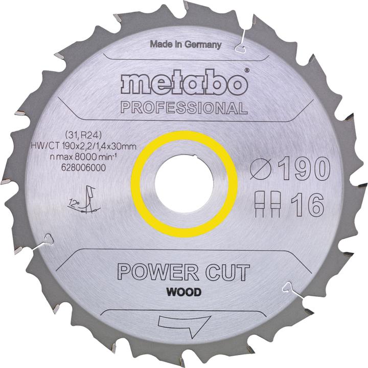 Actual product image Metabo Circular saw blade HW/CT52x20x24