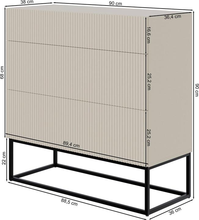 Produktbild Selsey Veldio (90 x 38 x 90 cm)