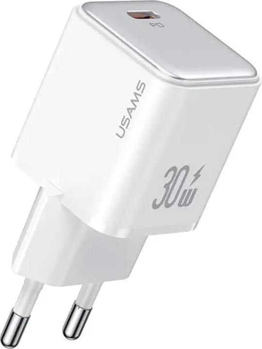 Usams Ład. siec. 1xUSB-C PD30W 3A (only head) PD3.0 Fast Charging biały/white X-ron Series CC186TC02 (30 W)