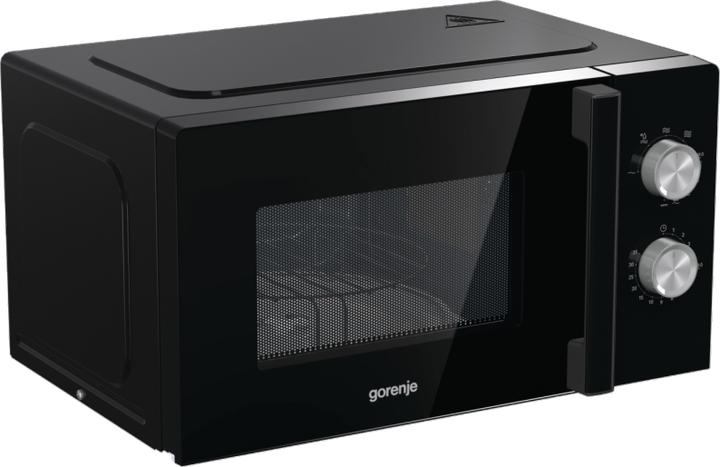 Actual product image Gorenje MO20E2BH Microwave Oven, Free Standing, Capacity 20 L, Power 800 W, No Ddisplay, Black (20 l)