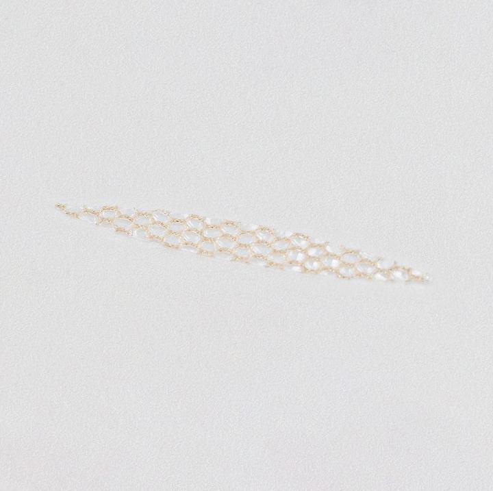 Actual product image Fleeky Magic Stripes stickers against drooping eyelids