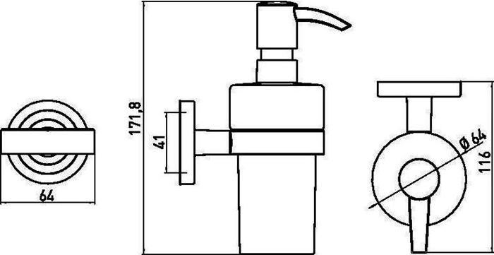Productafbeelding Emco Lotiondispenser Polo chroom 072100101
