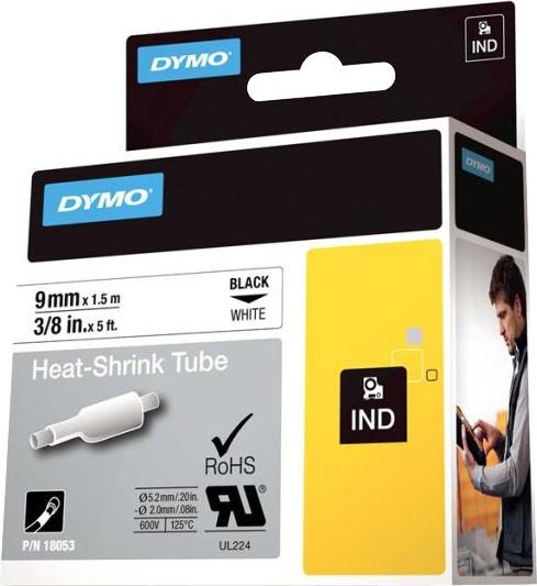 Image du produit Dymo Gaine thermorétractable Rhino (0.90 cm, Blanc)