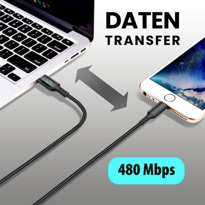 Image du produit Eaxus Câble de charge USB 35968 (1 m, USB 3.0, 60 W)