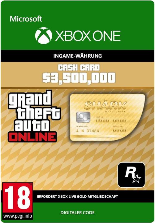 Actual product image Microsoft Grand Theft Auto V: Whale Shark Card (Xbox One X, Xbox Series X, Xbox One S, Xbox Series S)