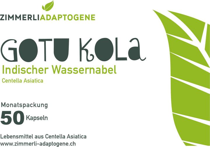 Produktbild Zimmerli Adaptogene Gotu Kola Kapseln 50 Kapseln (1 Stück, Kapseln, 25 g)