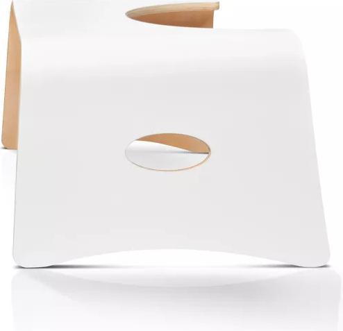Image du produit Well Care Tabouret de toilette Bois laqué Blanc
