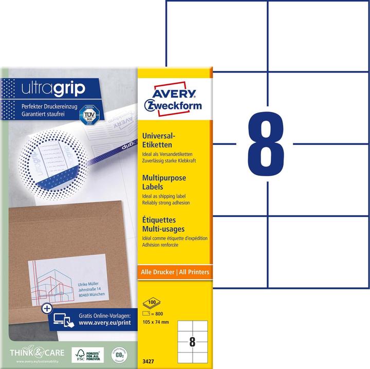 Avery Étiquettes universelles