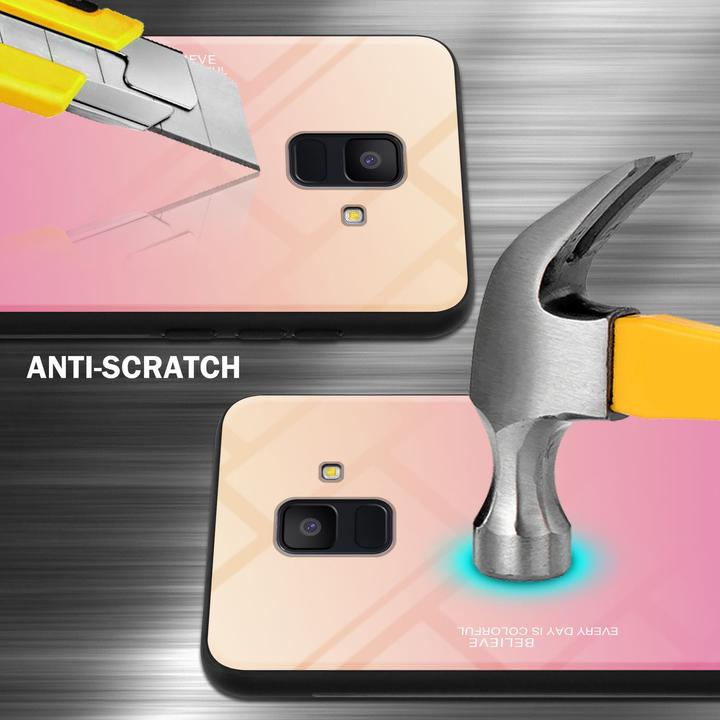 Produktbild Cadorabo TPU 2 Farben Glas Cover (Samsung Galaxy J6 (2018))