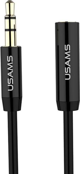 Produktbild Usams Kabel przedłużający do słuchawek1m czarny/black EYCX101 (US-SJ055) (1 m, AUX Kabel)