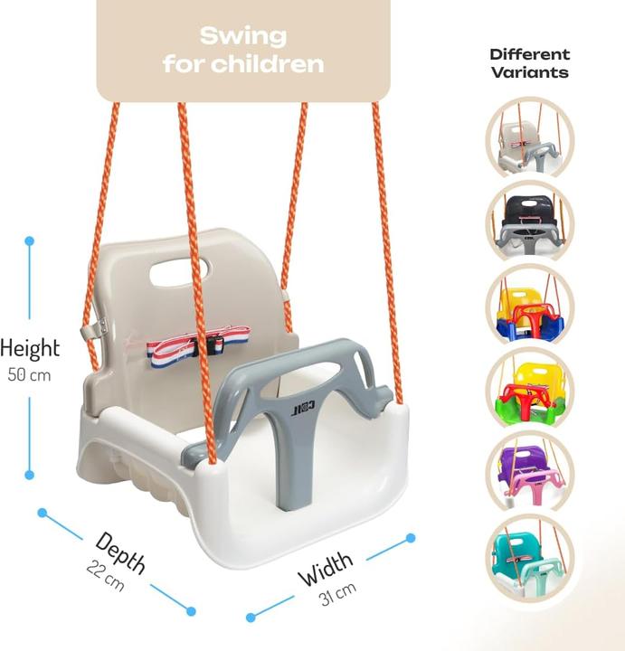 Actual product image Coil 3-in-1 Kinderschaukel mit Rückenlehne