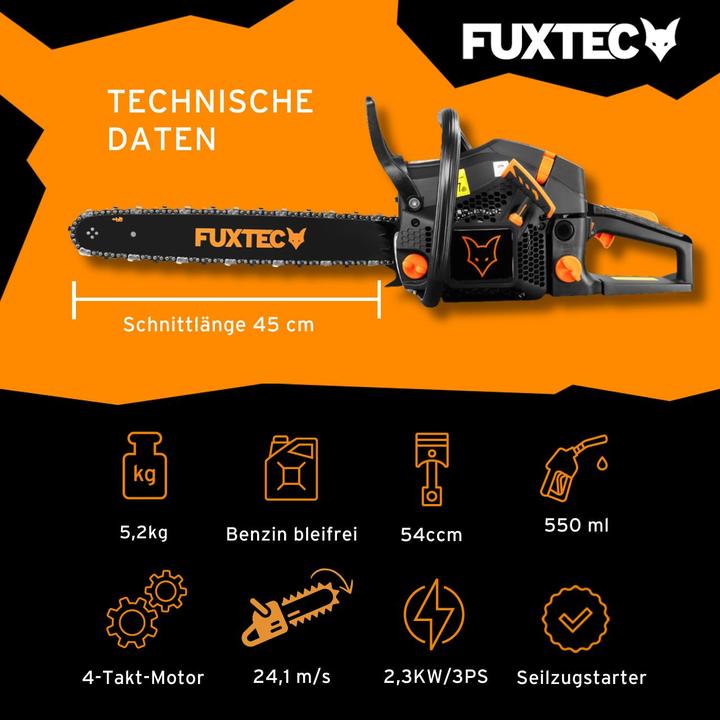 Actual product image Fuxtec Chainsaw FX-KS255 - Black Edition (FX-KS255) (Petrol chain saw)