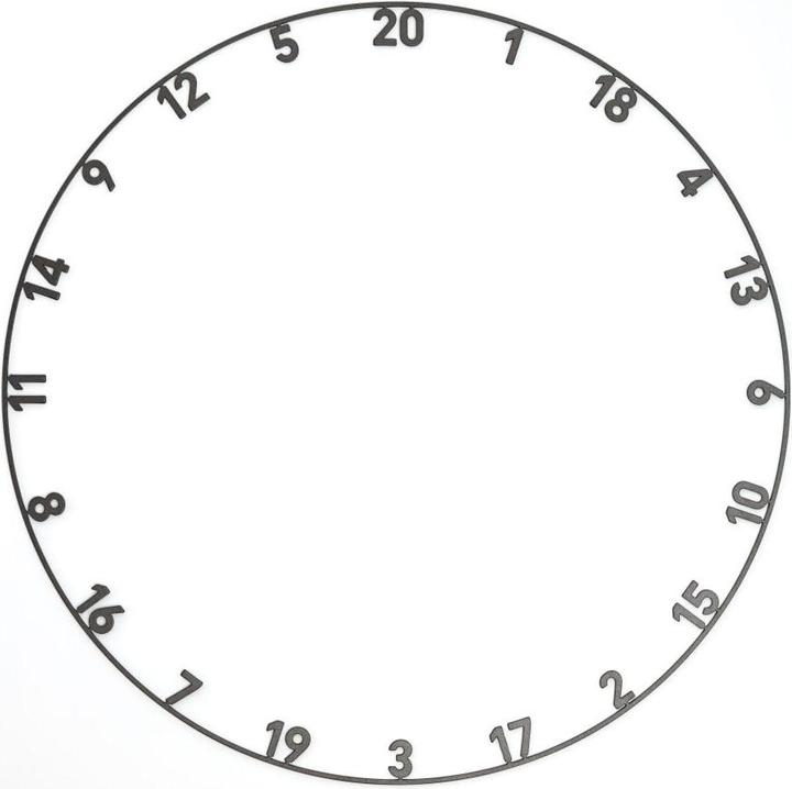 Actual product image Precise180 Onepiece number ring graphite