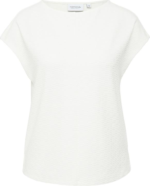 Actual product image Comma T-Shirt T-Shirt mit Strukturmuster und überschnittenen Schultern (48)