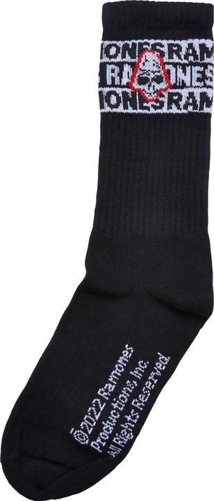 Actual product image Merchcode Ramones Skull Socks 2-Pack - 19829 (pack of 2, 47 - 50)