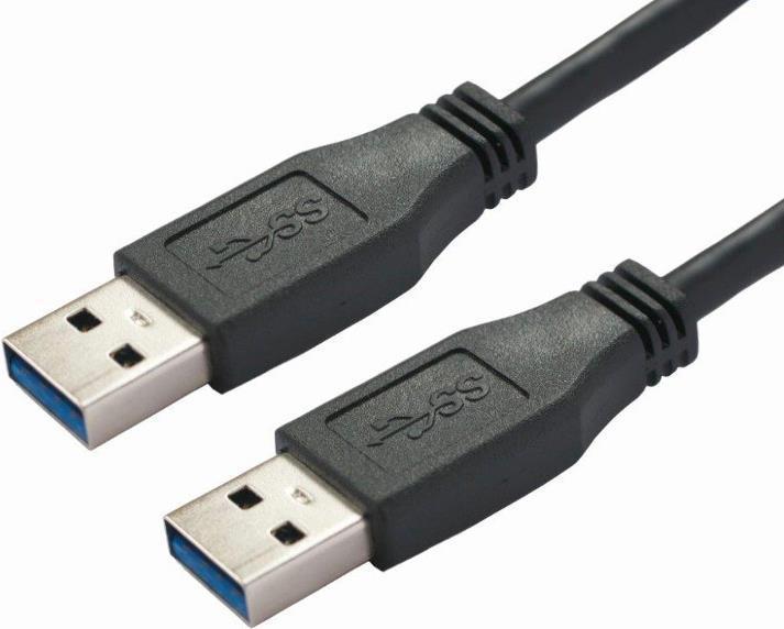 Produktbild Bachmann 918.176 USB Kabel 1 m USB 3.2 Gen 1 (3.1 Gen 1) USB A Schwarz (1 m, USB 3.2 Gen 1)