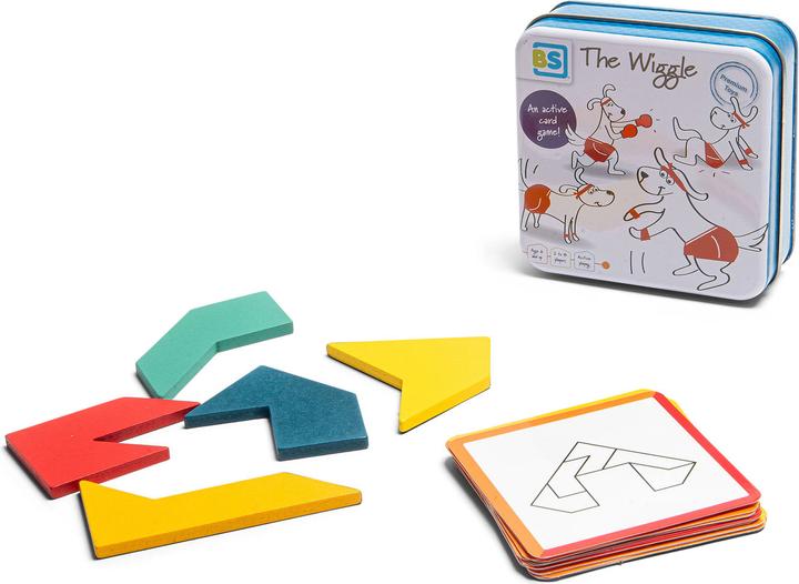 Actual product image BS Toys Pointy Puzzle - Card Game with Shapes (German, French, Italian)