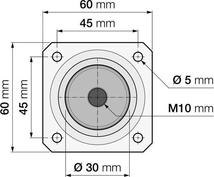 Produktbild Element-System Stahlrohrfüss