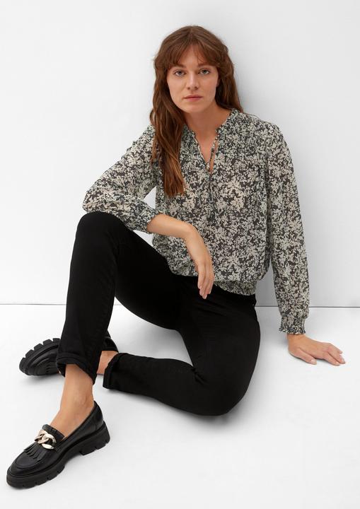 Produktbild s.Oliver Bluse Bluse mit Smok-Details (44)