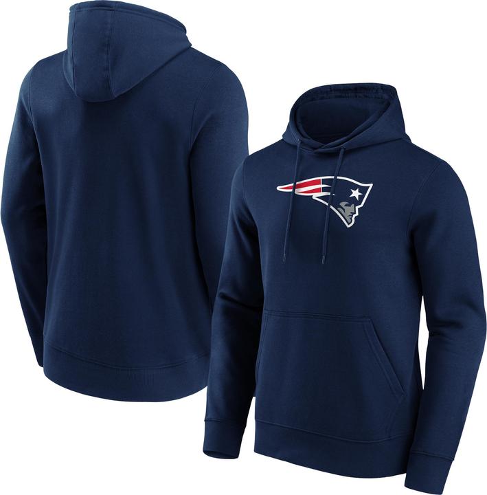 Actual product image Fanatics New England Patriots Mid Essentials Crest Hoodie Men (XXL)
