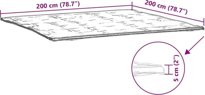 Produktbild vidaXL Matratzenschoner (200 x 200 cm)