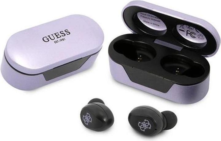 Produktbild Guess słuchawki Bluetooth GUTWST31EU TWS + stacja dokująca fioletowy/purple (5 h, Kabellos)