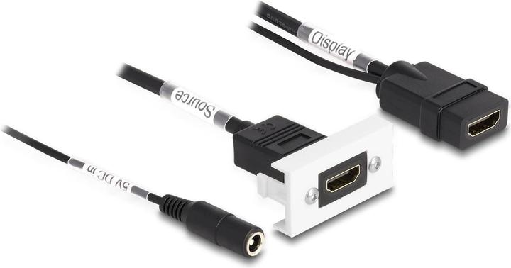 Image du produit Delock Adaptateur Easy45 4K60Hz HDMI-A - HDMI-A/prise d'alimentation (0.23 m)