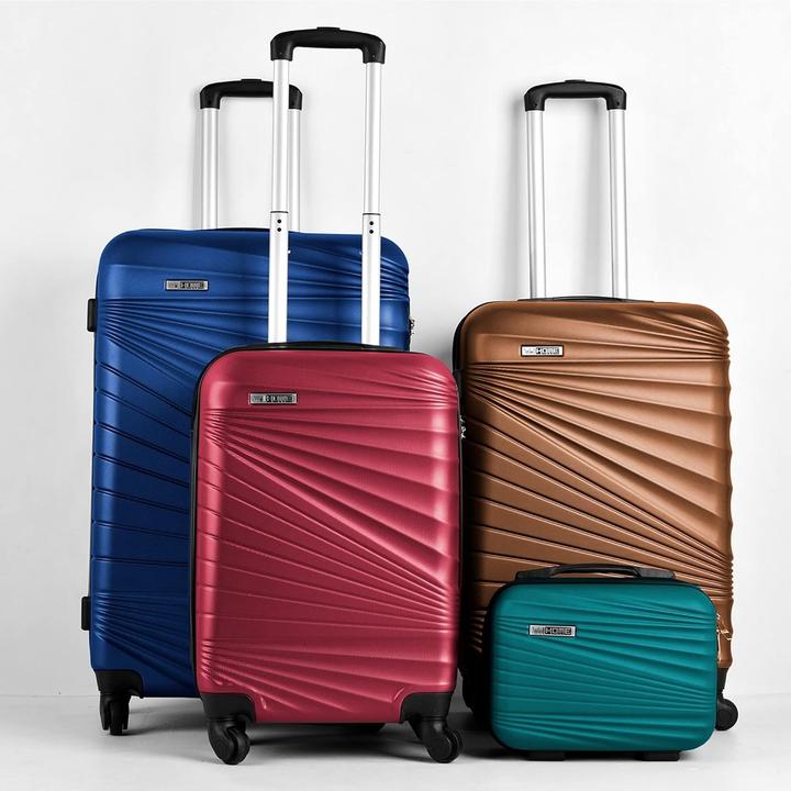 Produktbild Well Home Robuste 4-teilige Hartschalen-Kofferset mit Teleskopgriff und 360°-Rollen