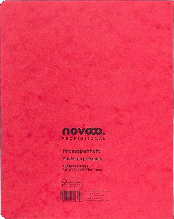 Produktbild Novooo Pressspanheft (A4, Kariert, Weicher Einband)
