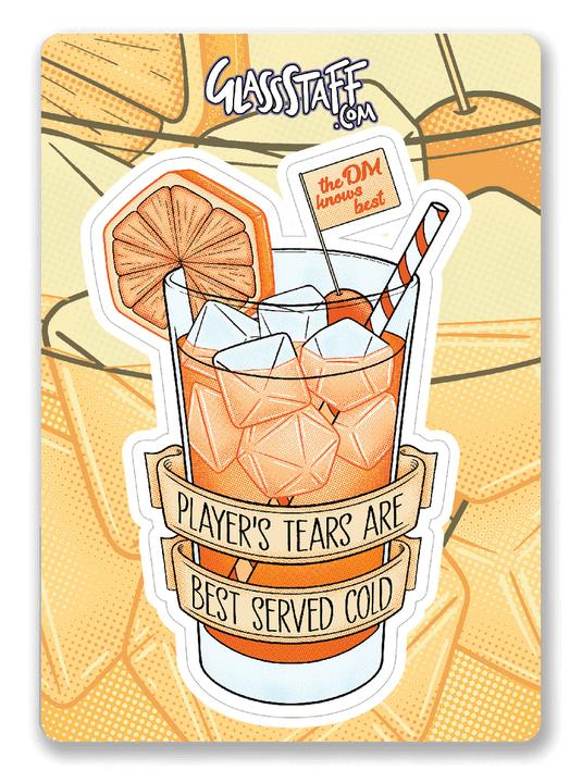 Actual product image Glass Staff Player's Tears Sticker Orange, Detailfarbe: Orange
