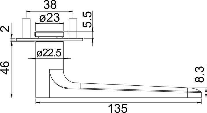 Actual product image Griffwerk Handle sets Avus Piatta S (Door handle)