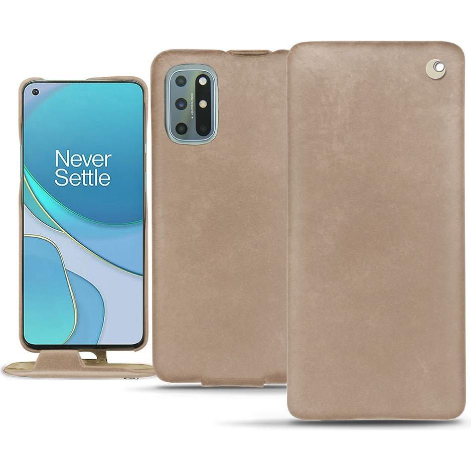 Thumbnail - Noreve Lederschutzhülle vertikal (OnePlus 8T), Smartphone Hülle, Beige