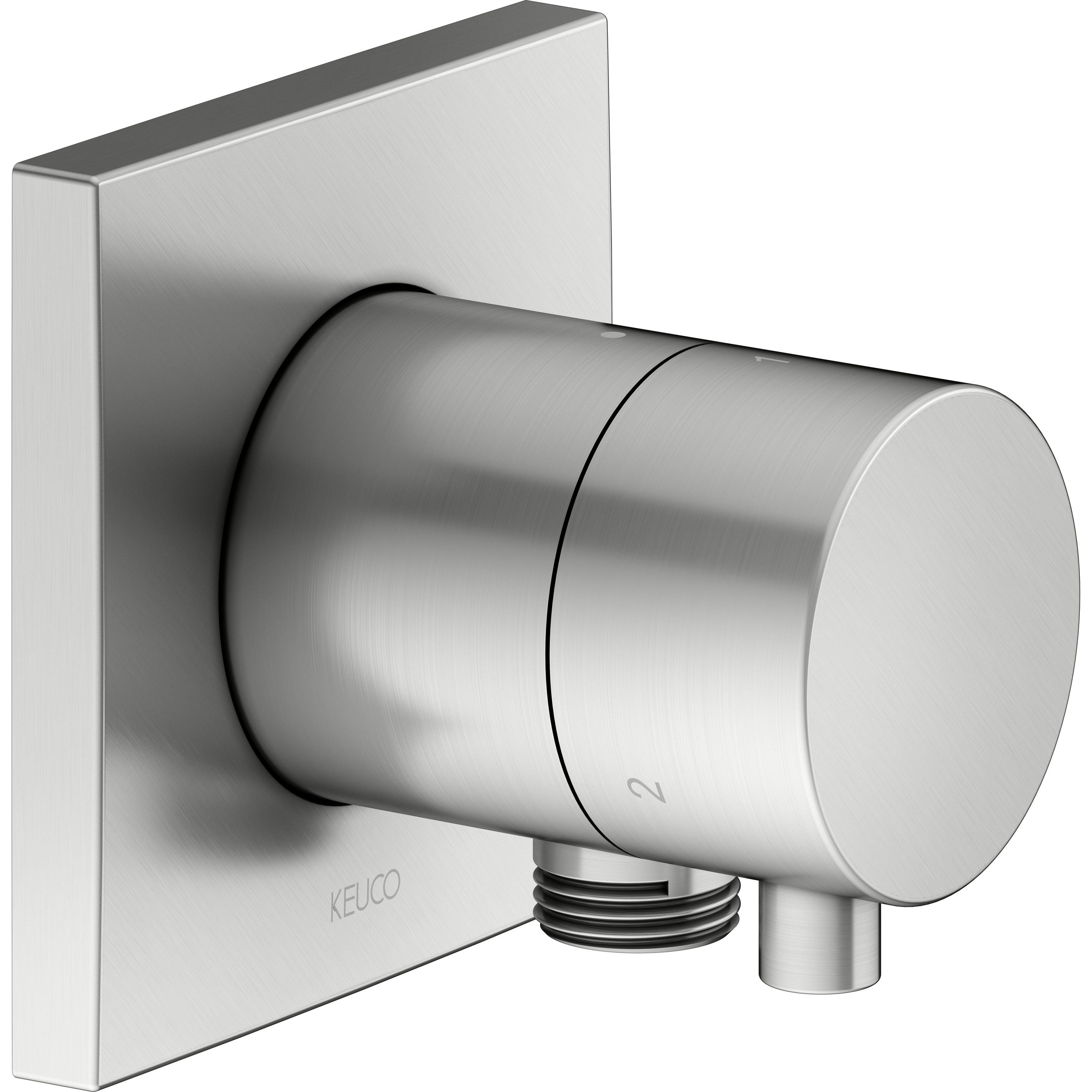 Keuco, Badarmatur, IXMO Umstellventil UP 3 Verbraucher, Schlauchanschluss mit Comfort Griff, ohne Absperrung, Ros