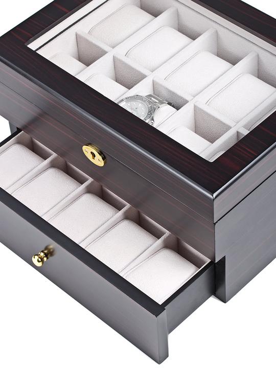 Actual product image Rothenschild Watch box RS-1672-20E for 20 watches ebony