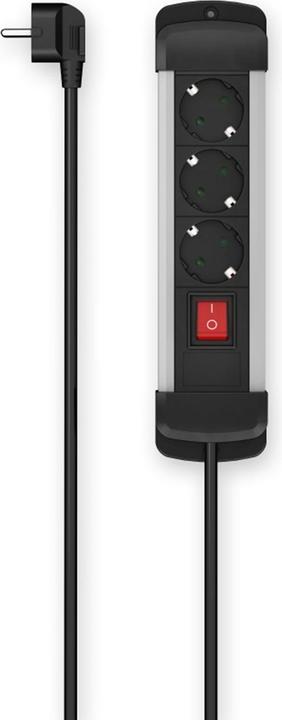 Actual product image Hama 00223102 Intelligent power strip 3 AC outputs 3 m (3x, CEE 7/3, 3 m)