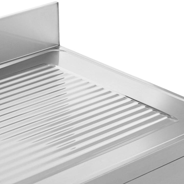 Image du produit Royal Catering Plonge inox - 2 éviers - inox - 180 x 70 x 97 cm -