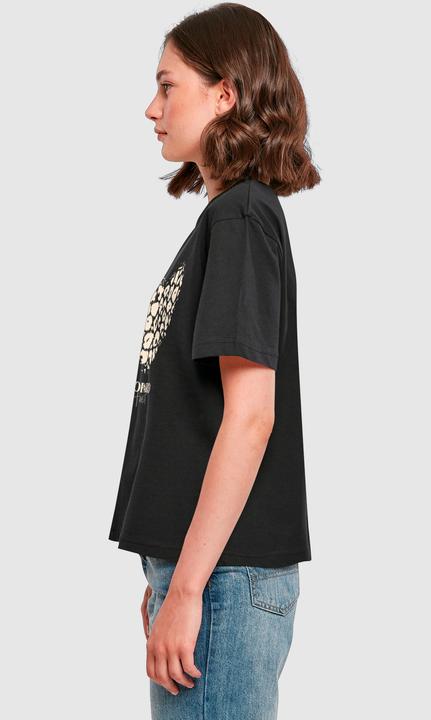 Produktbild Merchcode Ladies Leopard Heart Everyday Tee - 193473 (XS)