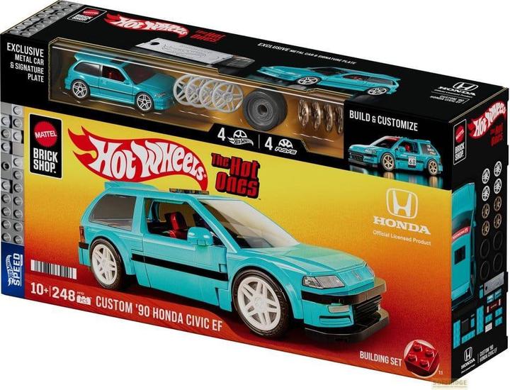 Actual product image Mattel Brick Shop Hot Wheels Speed Honda 2