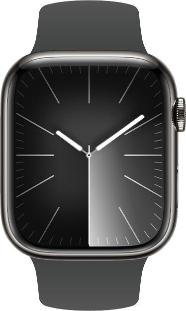 Actual product image Crong Liquid - Apple Watch Armband 42/44/45/49 mm (Graphit) (49 mm, Liquid silicone)