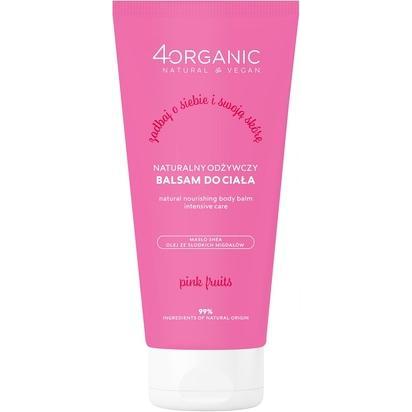 4Organic, Lozione corpo, Natural Nourishing Body Balm Pink Fruits 150ml (Crema corpo)
