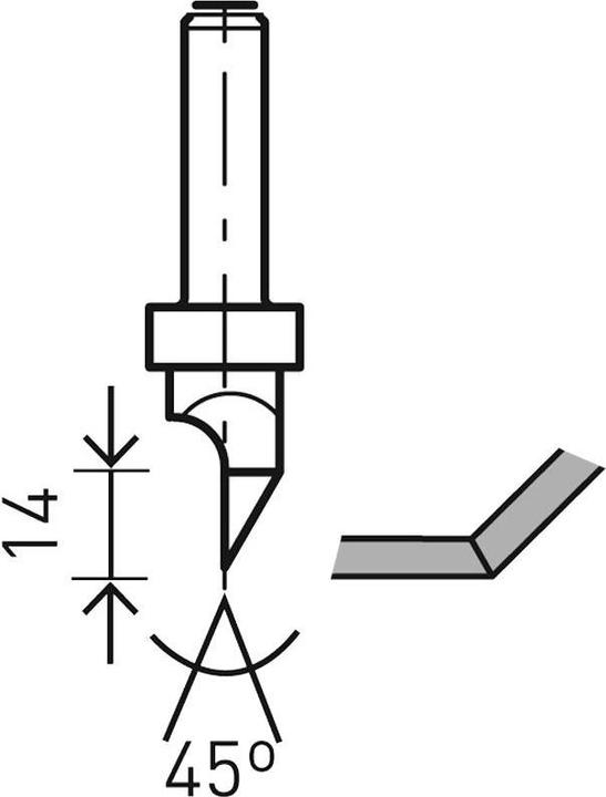 Produktbild Festool Gipskartonfräser HW S8 D12,5/45°