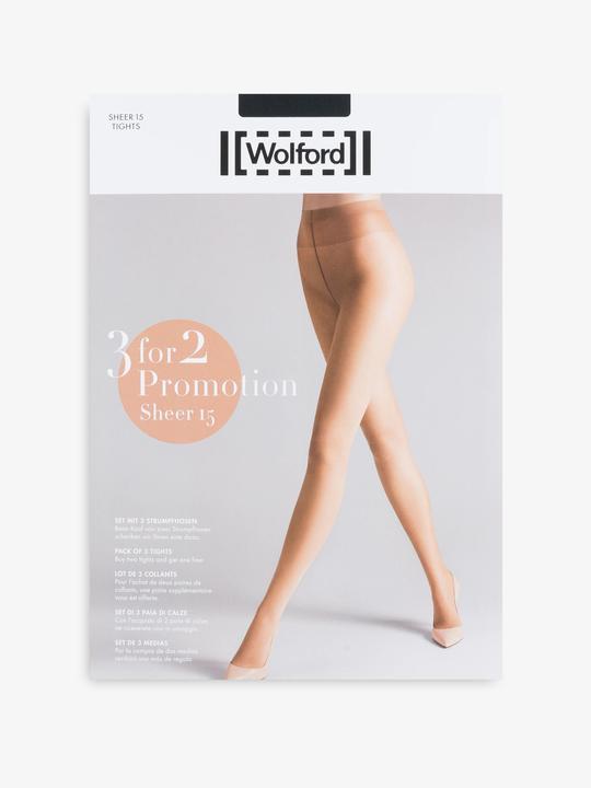 Produktbild Wolford Strumpfhosen im Dreierpack (15DEN, 44 - 46)