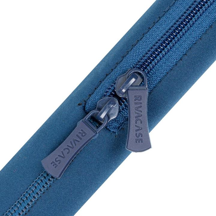 Actual product image Rivacase Anti-shock Case for MacBook Pro 16" and Laptop 15.6" Vertical Zip Blue (15.60", Universal)
